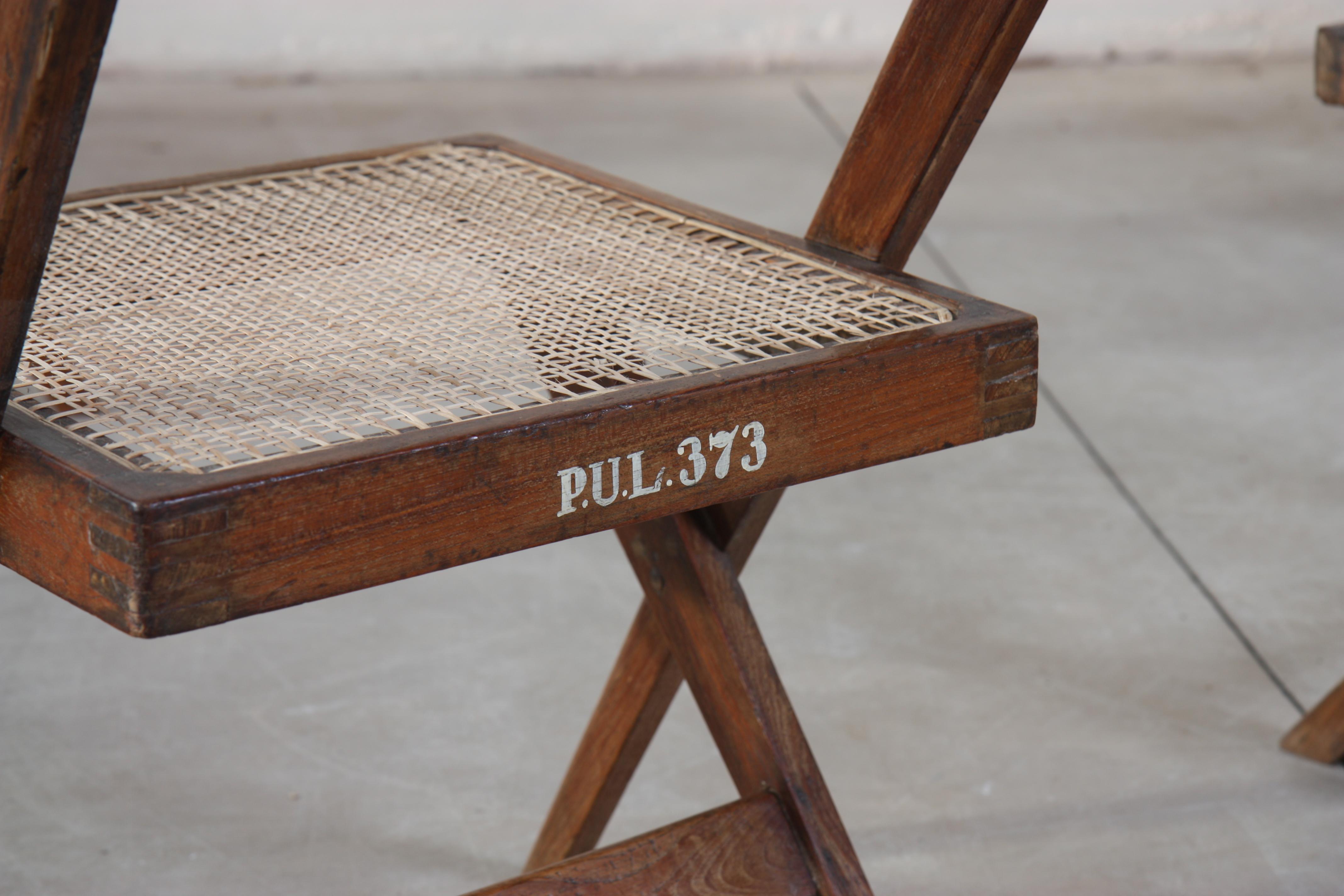 Set of Eight Bookstore Chairs by Pierre Jeanneret 2