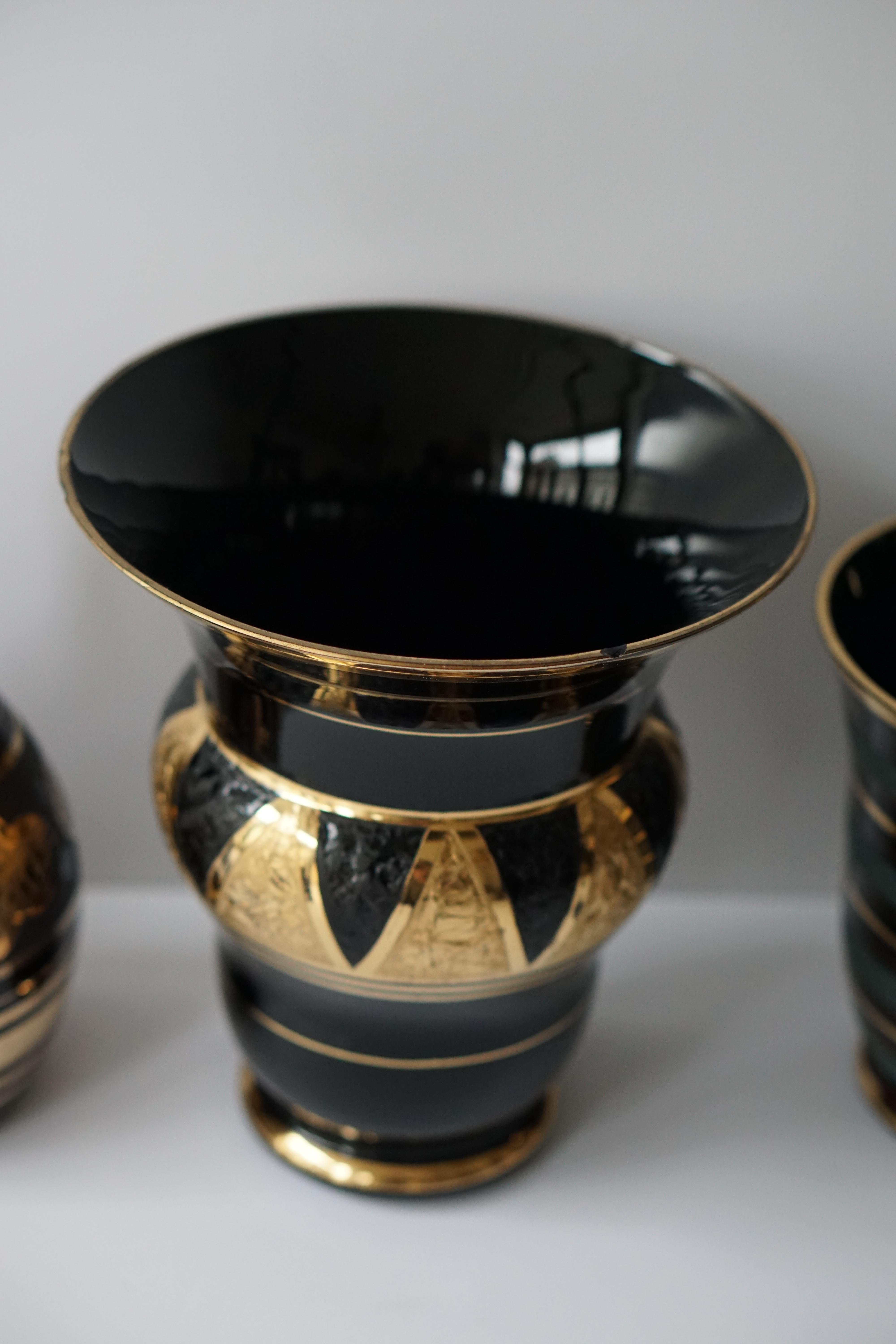 Set of Eight Booms Glass Vases, Belgium 12