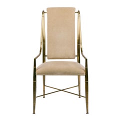 Set of Eight Brass Bamboo Dining Chairs by Weiman/Warren Lloyd for Mastercraft