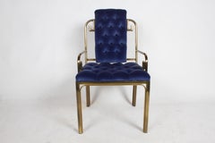 Set of Eight Brass Mastercraft Greek Key Hollywood Regency Dining Chairs