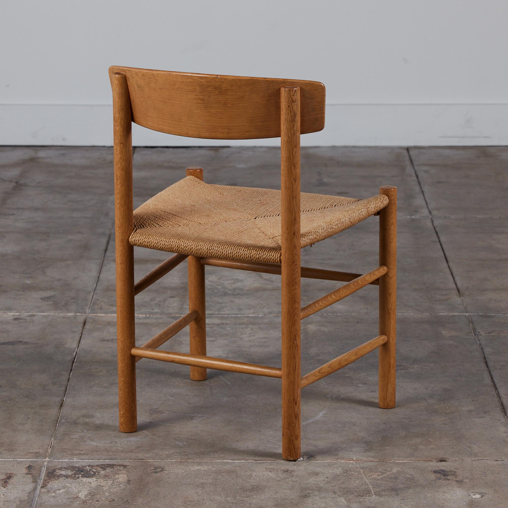 20th Century Set of Eight Børge Mogensen J39 Dining Chairs