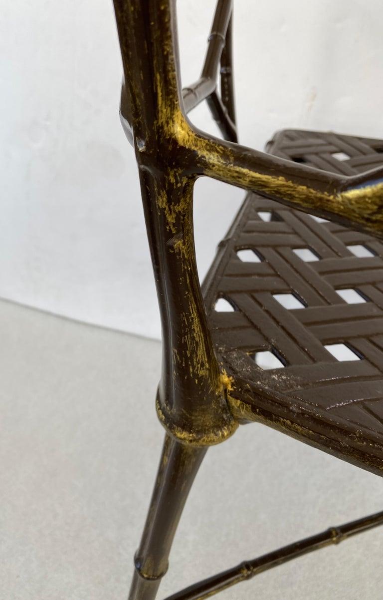 Set of Eight Brown Jordan Calcutta Arm Chairs For Sale 2
