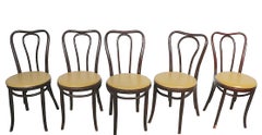 Set of Eight Cafe Bistro Dining Chairs by Thonet