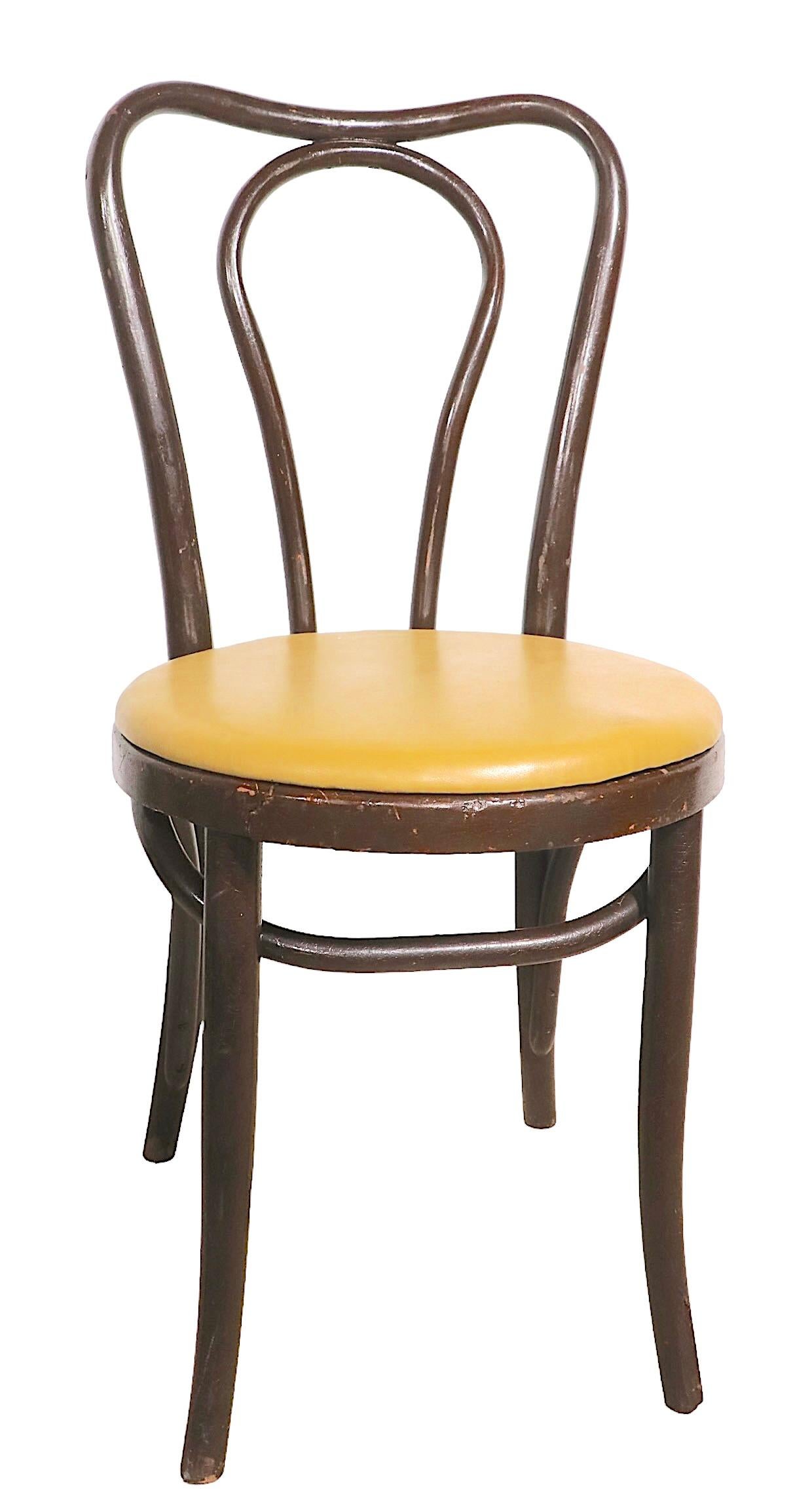 Set of Eight Cafe Bistro Dining Chairs by Thonet In Good Condition In New York, NY