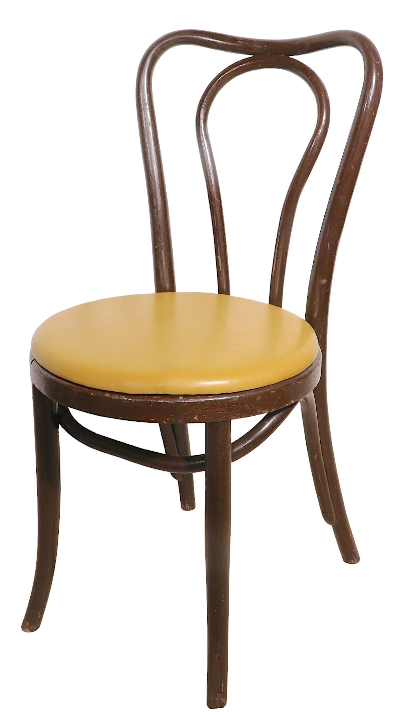 20th Century Set of Eight Cafe Bistro Dining Chairs by Thonet