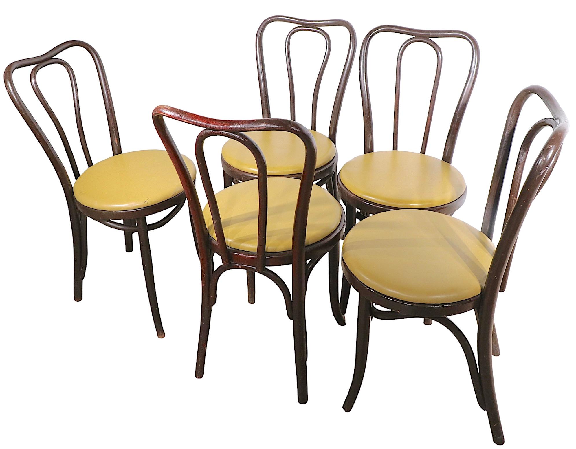 Set of Eight Cafe Bistro Dining Chairs by Thonet 2