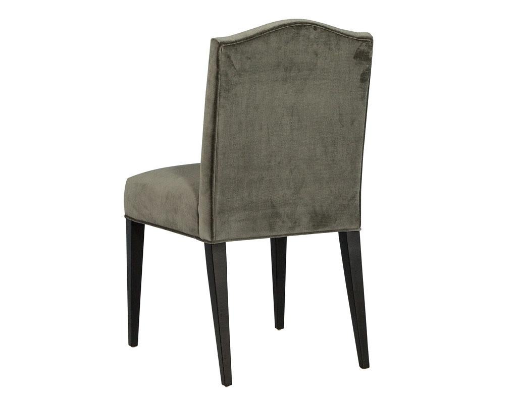 Canadian Set of Eight Carrocel Custom Chameau Dining Chairs For Sale