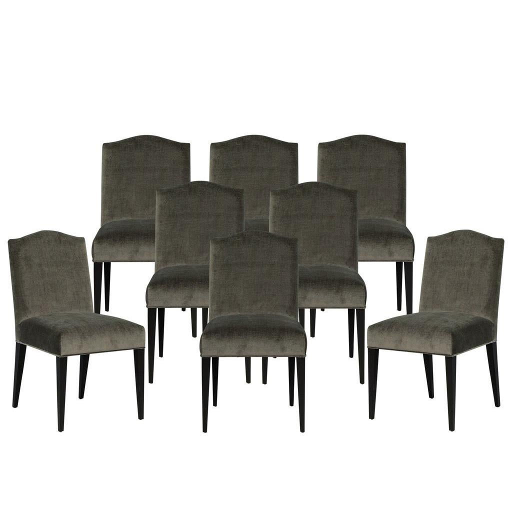 Set of Eight Carrocel Custom Chameau Dining Chairs