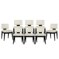 Set of Eight Carrocel Custom Jonsie Dining Chairs