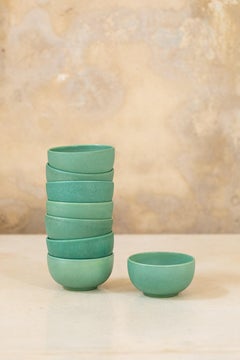 Set di otto ceramiche di Gio Ponti per Richard Ginori, Italia 1950 circa