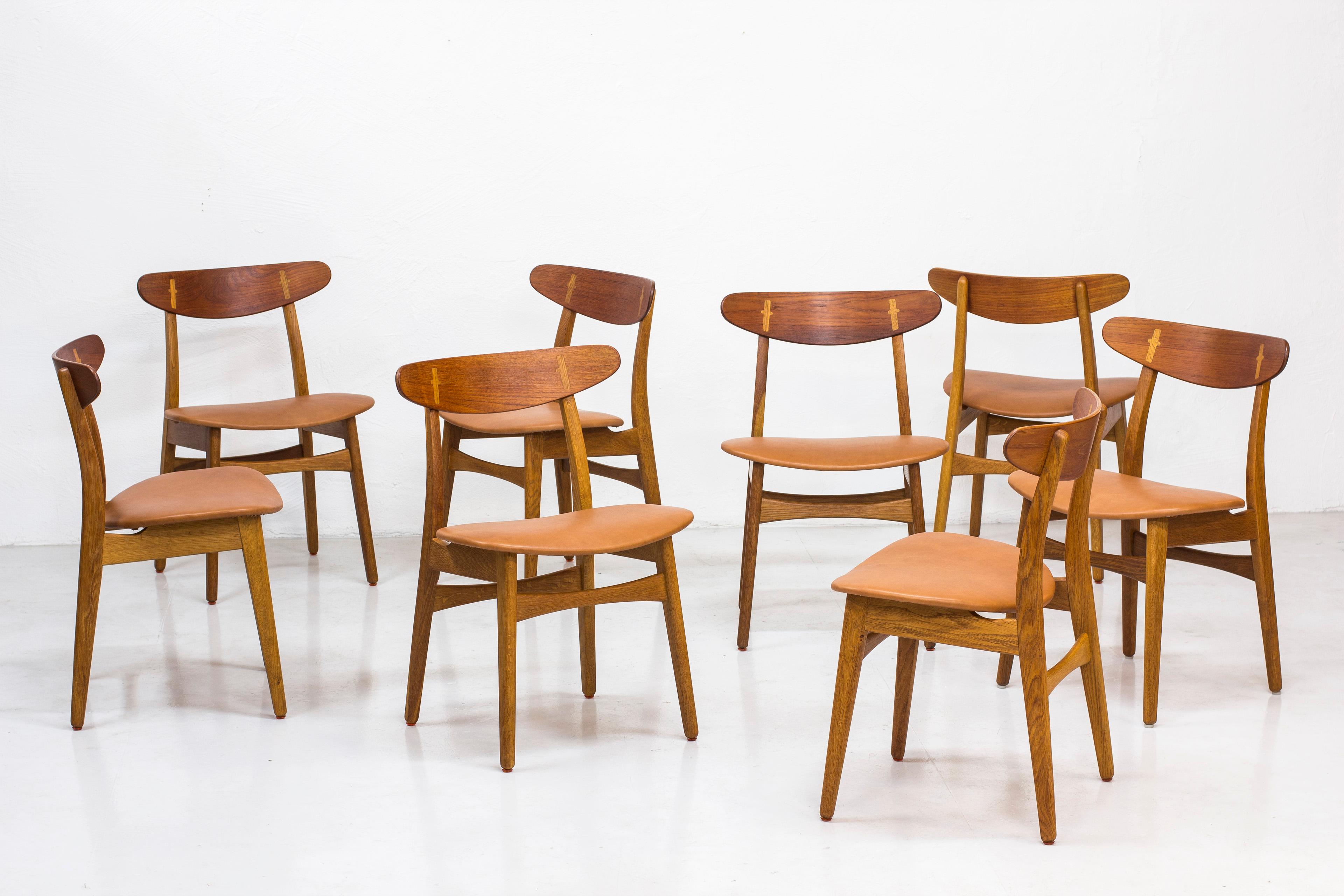 Scandinavian Modern Set of Eight 