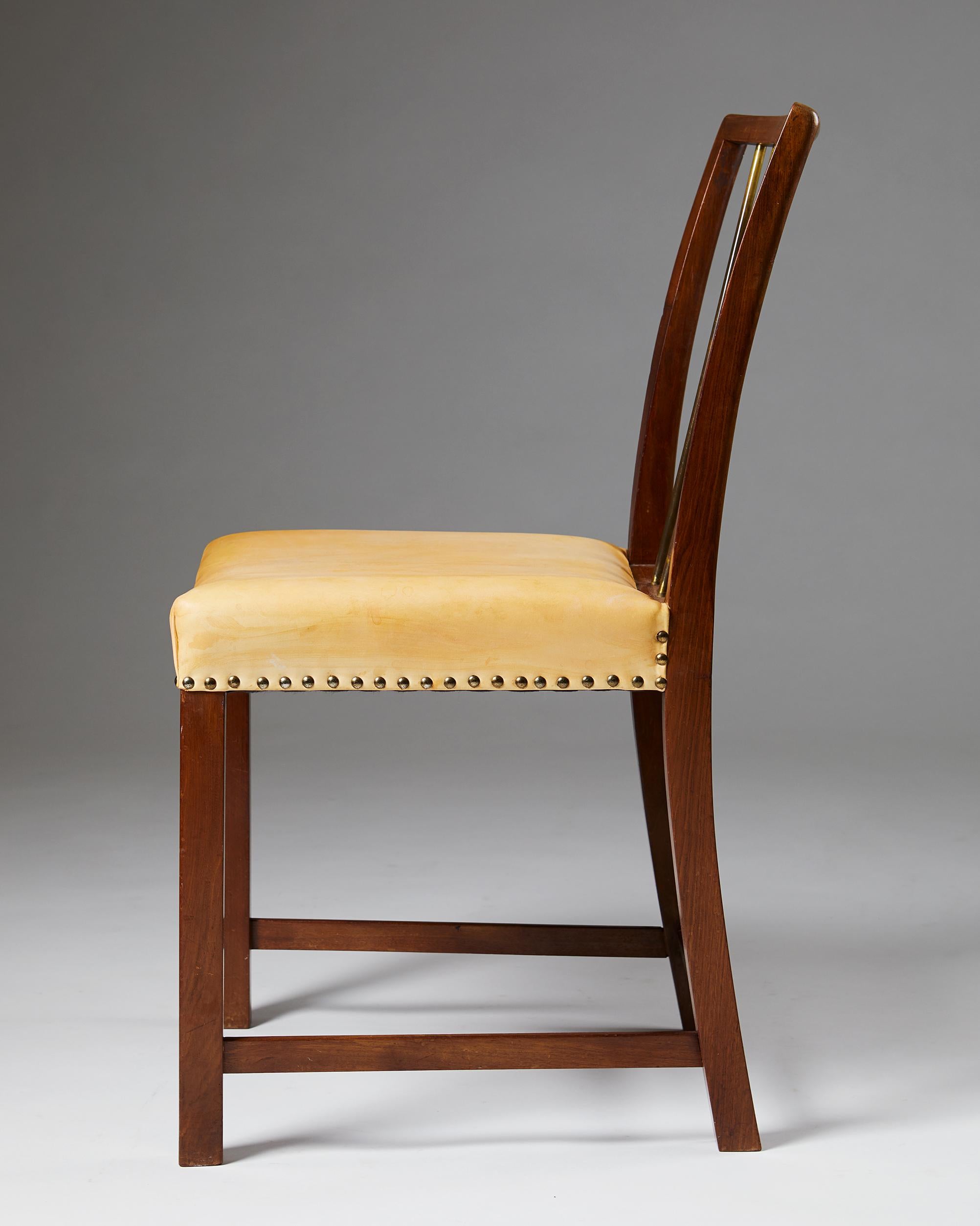 Danish Set of Eight Chairs, Anonymous, Denmark, 1940s