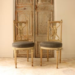 Set of Eight Chairs, Antique Patina, Maison Jansen