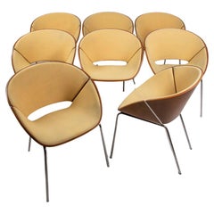 Ensemble de Huit Chaises Fauteuils Lipse Wolfgang C.R. des Années 90 Mezger pour Walter Knoll