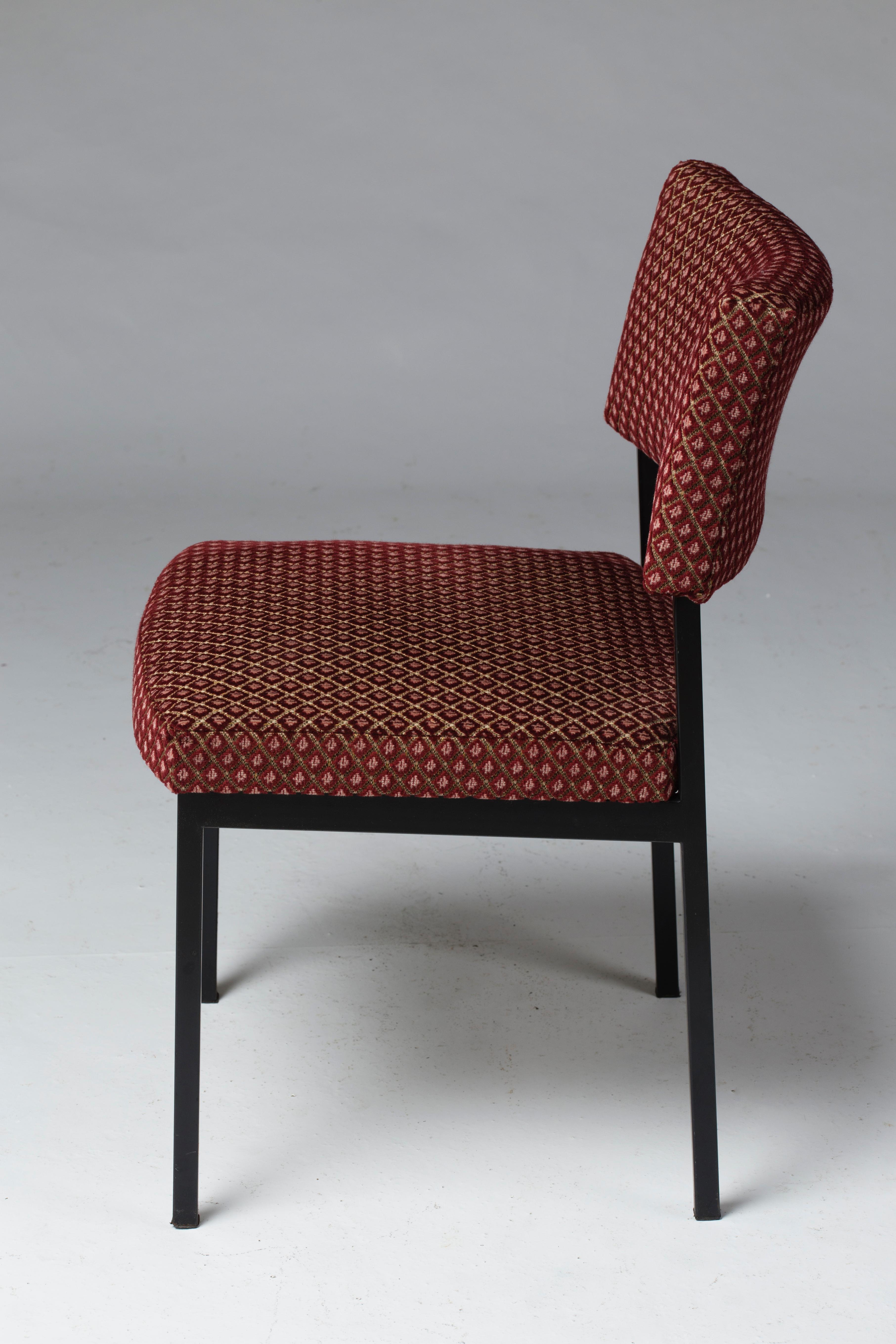 French Set of Eight Chairs by Alain Richard, France, circa 1960