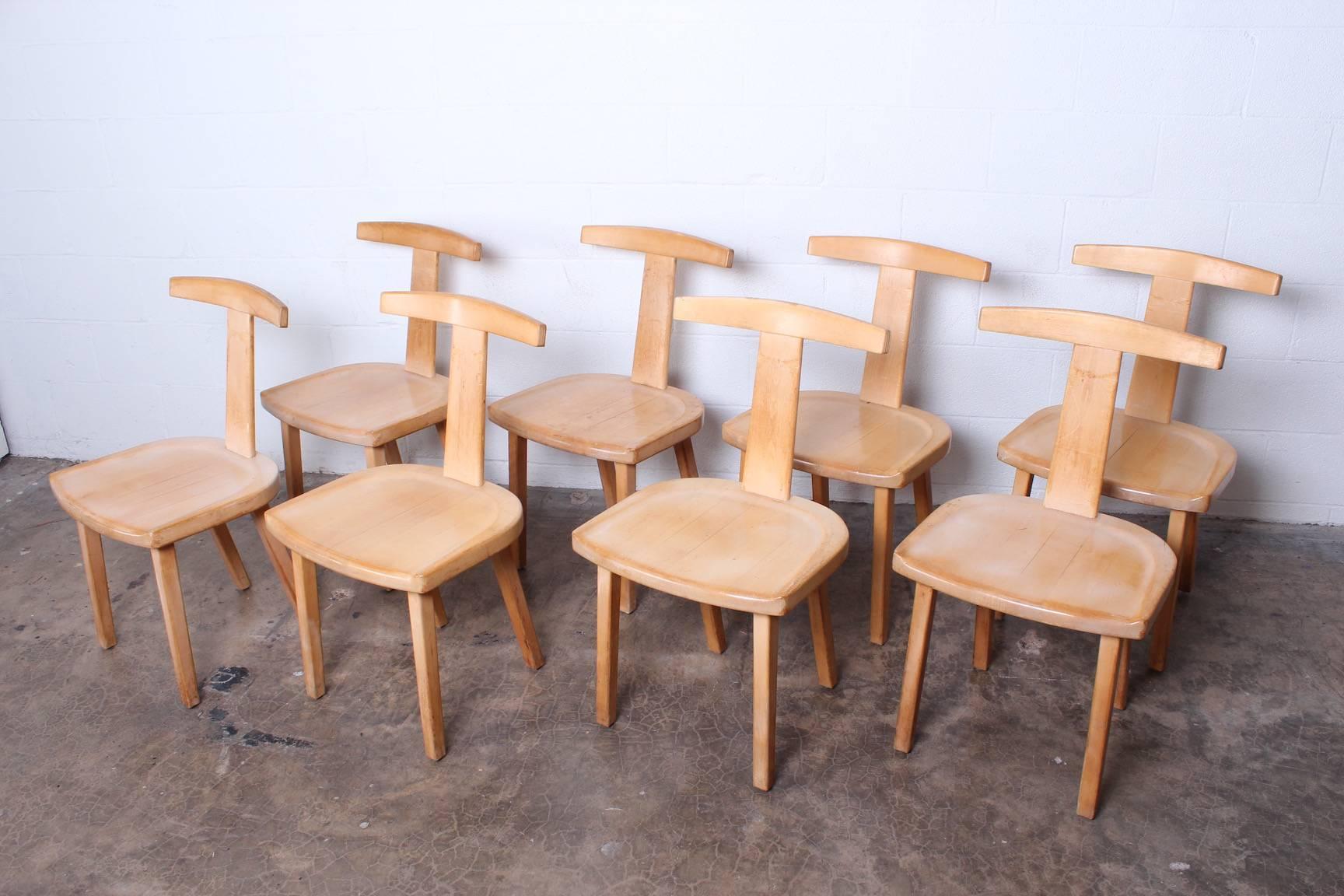 Set of Eight Chairs by Olavi Hanninen for Mikko Nupponen 7