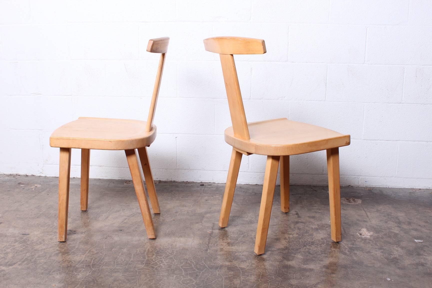 Mid-20th Century Set of Eight Chairs by Olavi Hanninen for Mikko Nupponen