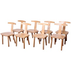 Set of Eight Chairs by Olavi Hanninen for Mikko Nupponen