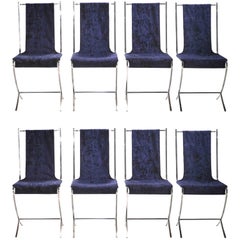 Set of Eight Chairs by Pierre Cardin for Maison Jansen, 1970s