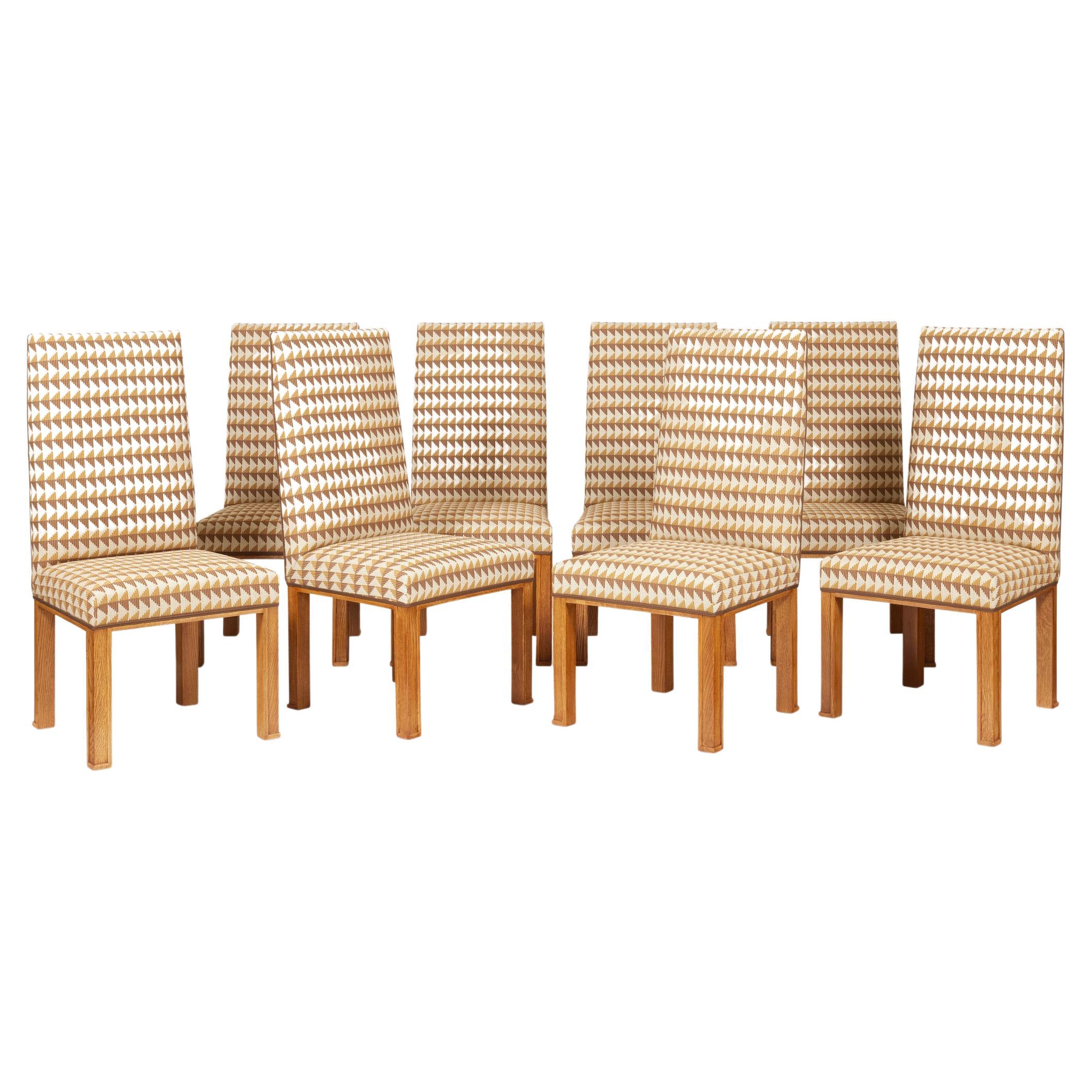 Set of Eight Chairs For Sale