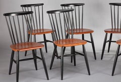 Set of Eight Chairs Model Fanett, After Tapiovaara