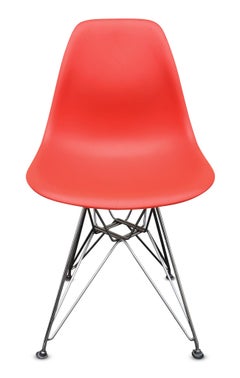Satz von acht Eiffel-Stühlen in Rosa, Charles Eames für Herman Miller, MCM