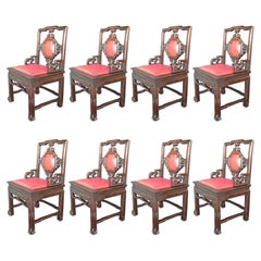 Antique Set of Eight Chinese Chairs