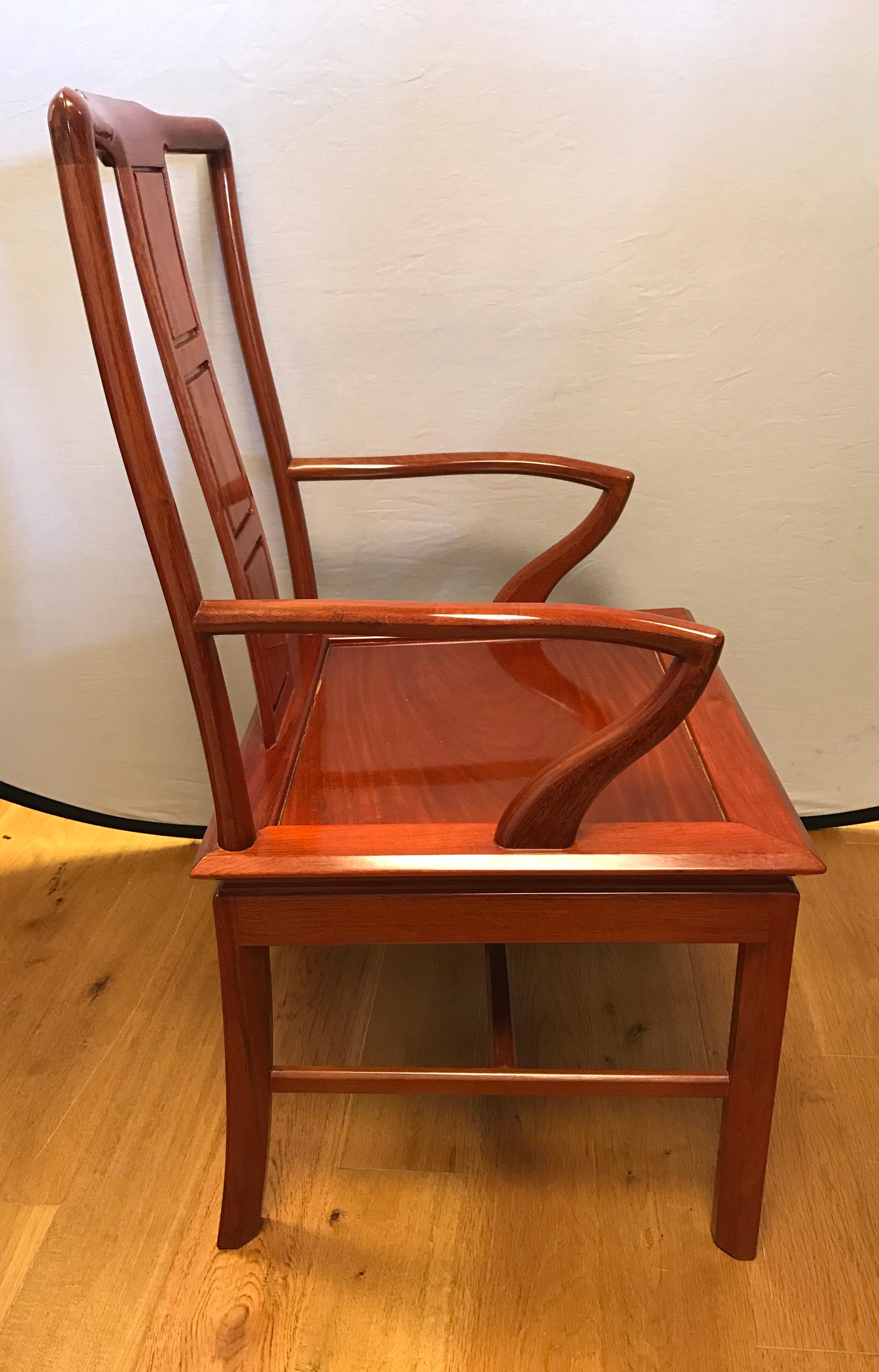 Set of Eight Chinese Rosewood Dining Chairs 1