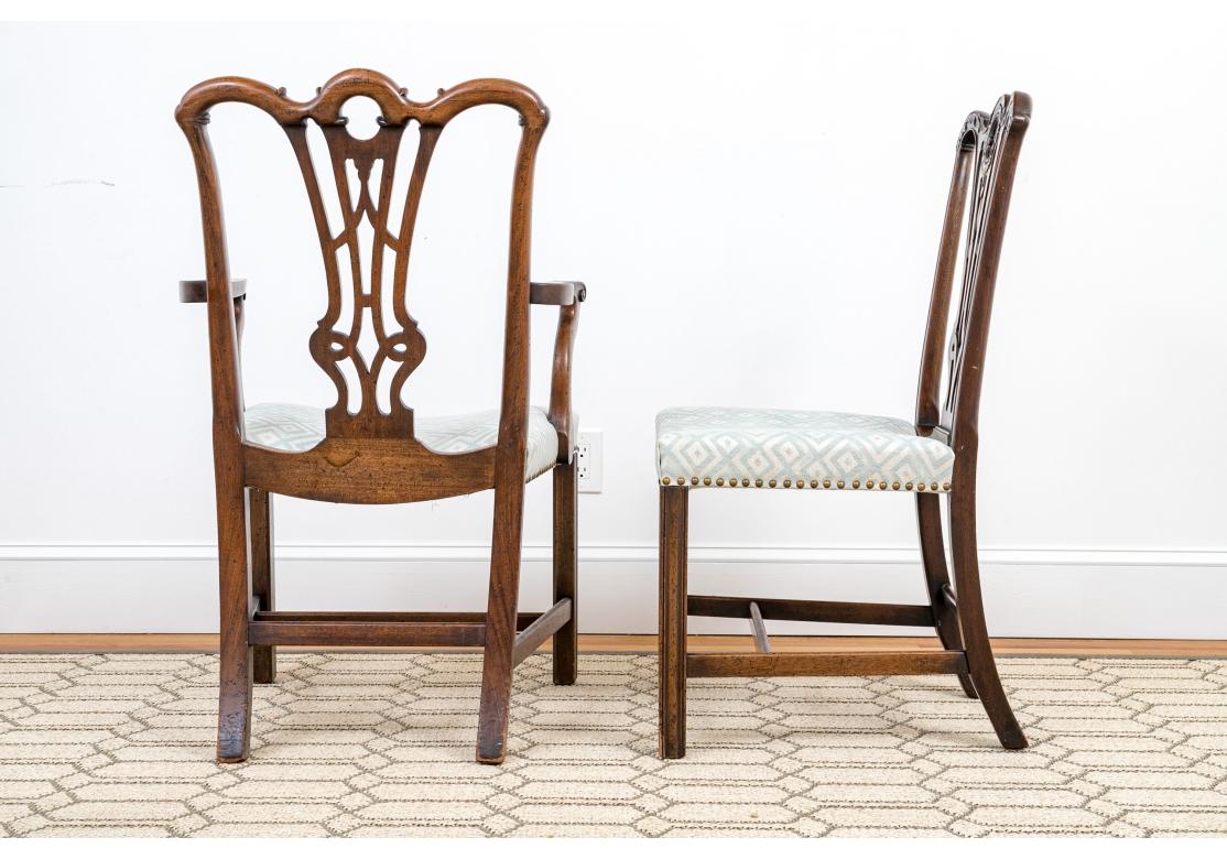 Juego De Ocho Sillas De Comedor Estilo Chippendale en venta 5