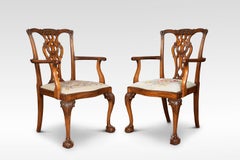 Set of Eight Chippendale Style Dining Chairs