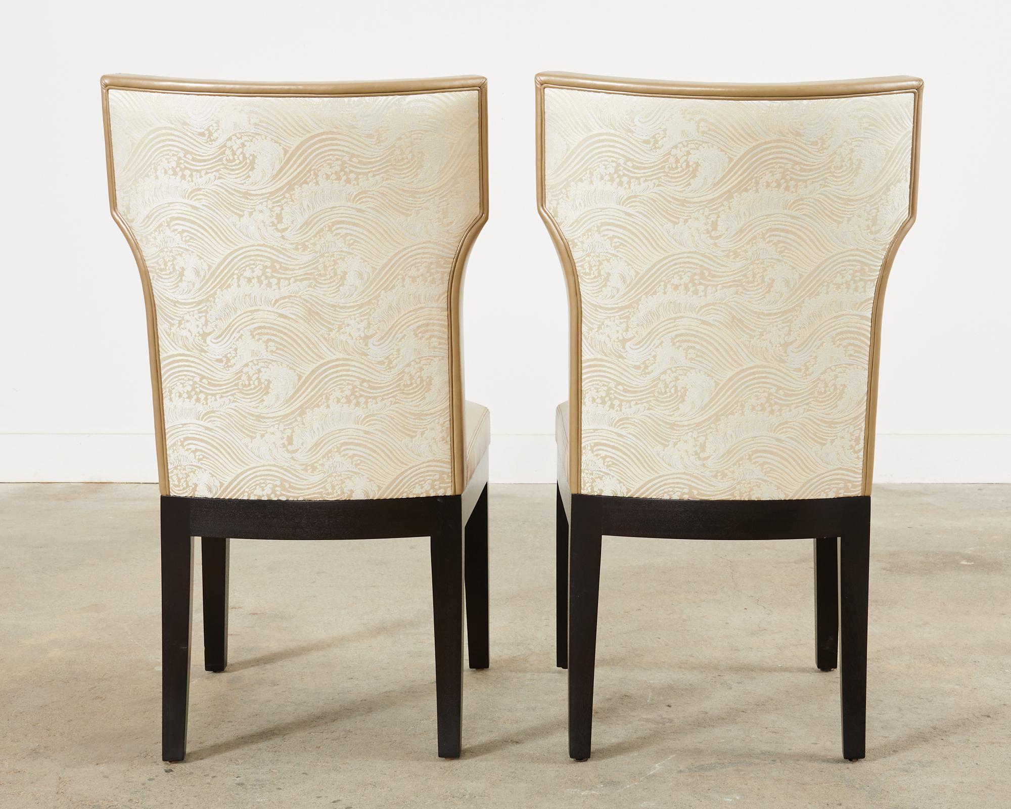 Set of Eight Christian Liaigre Holly Hunt Barbuda Dining Chairs  For Sale 3