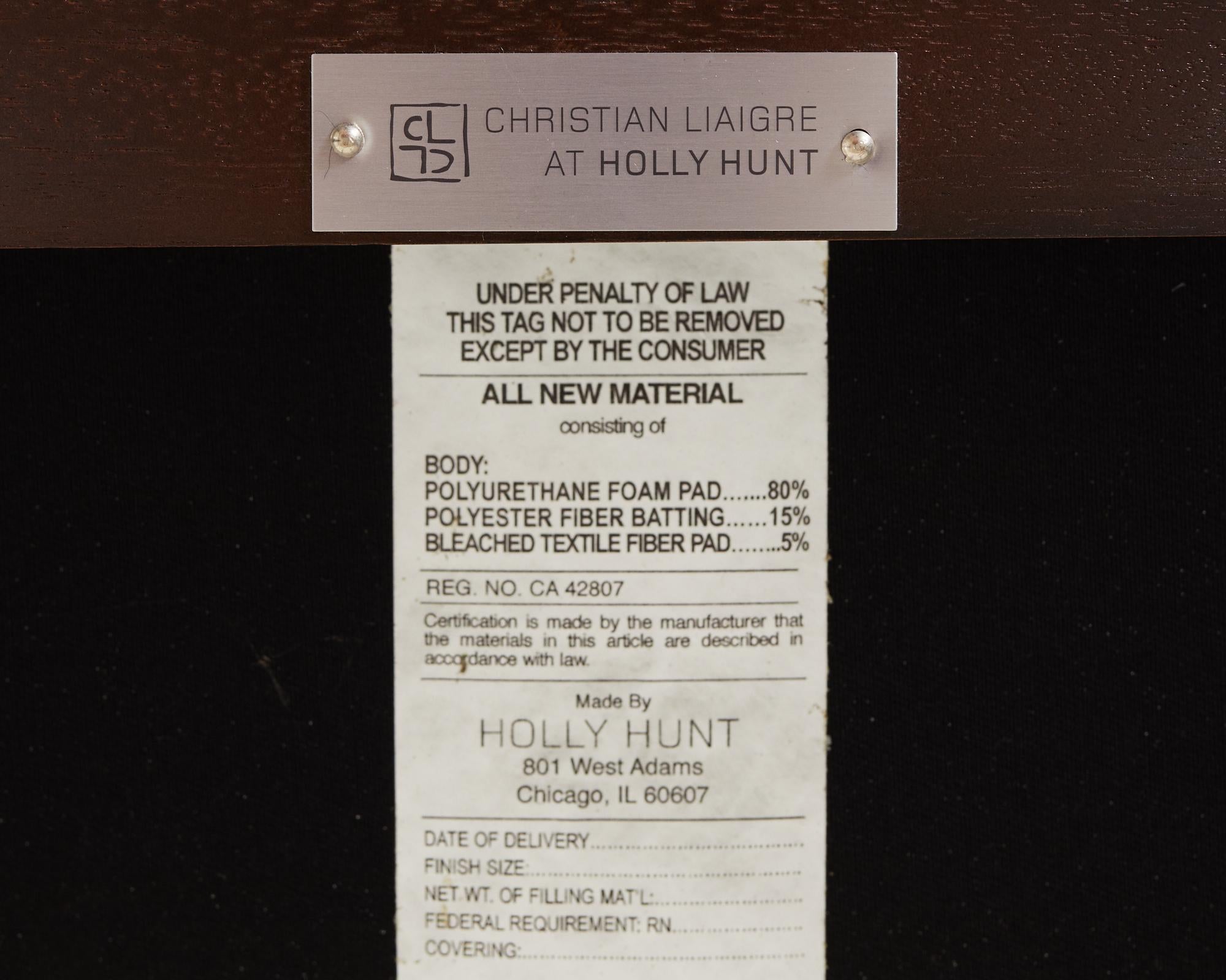 Ensemble de huit chaises de salle à manger Holly Hunt de Christian Liaigre  en vente 13