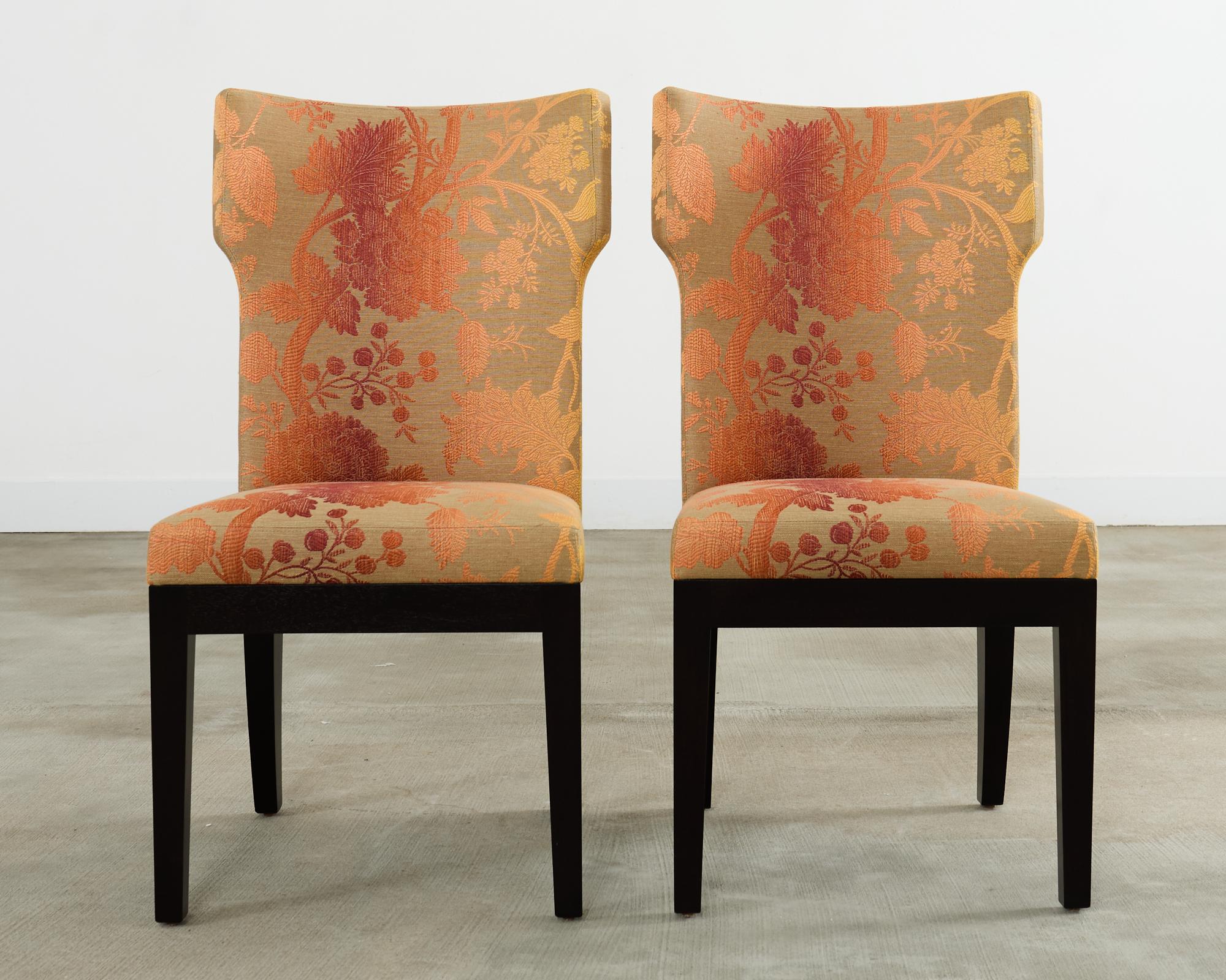 Modern Set of Eight Christian Liaigre Holly Hunt Barbuda Dining Chairs