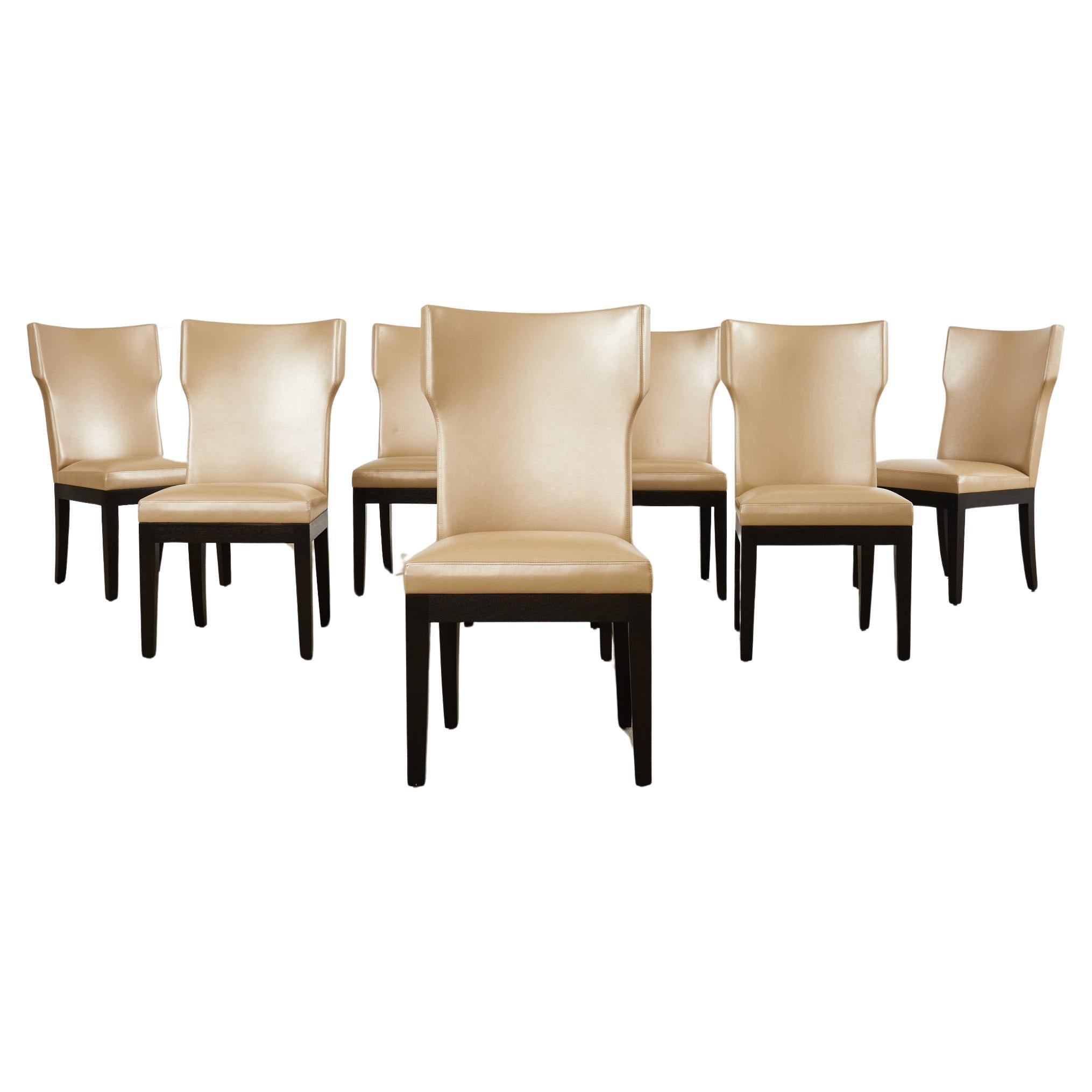 Set of Eight Christian Liaigre Holly Hunt Barbuda Dining Chairs 