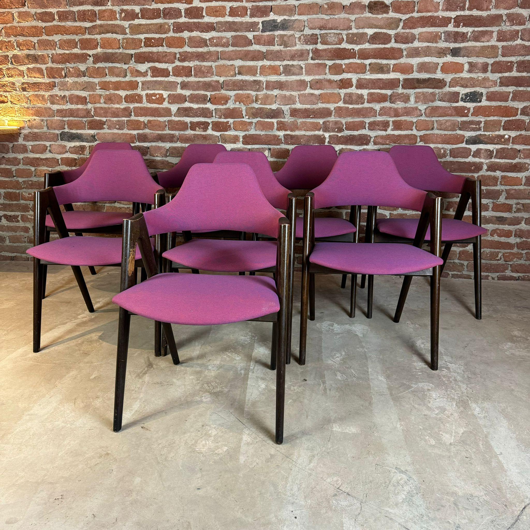 Mid-Century Modern Ensemble de huit 