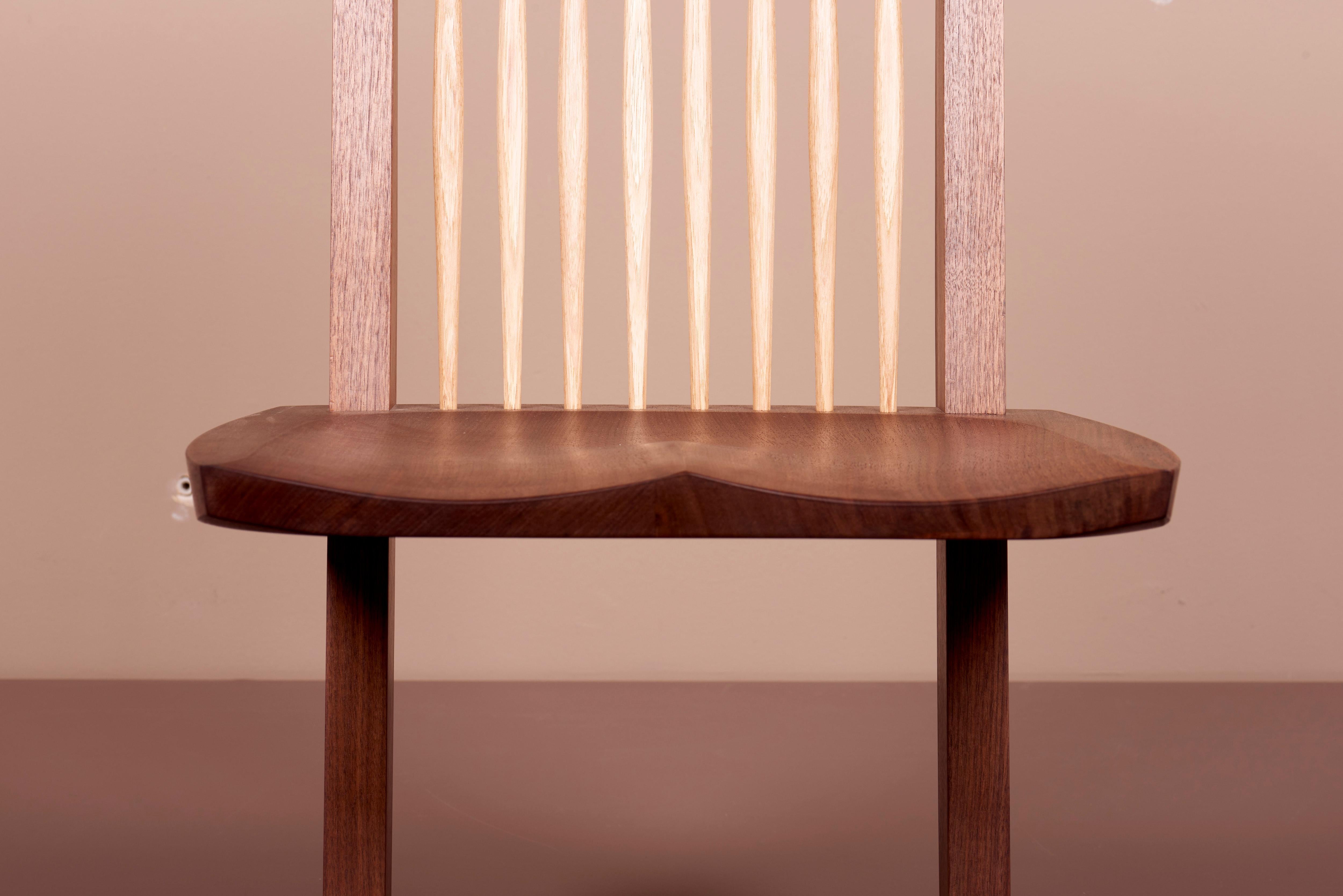 8 chaises de salle à manger Conoid de Mira Nakashima basées sur un design de George Nakashima en vente 6