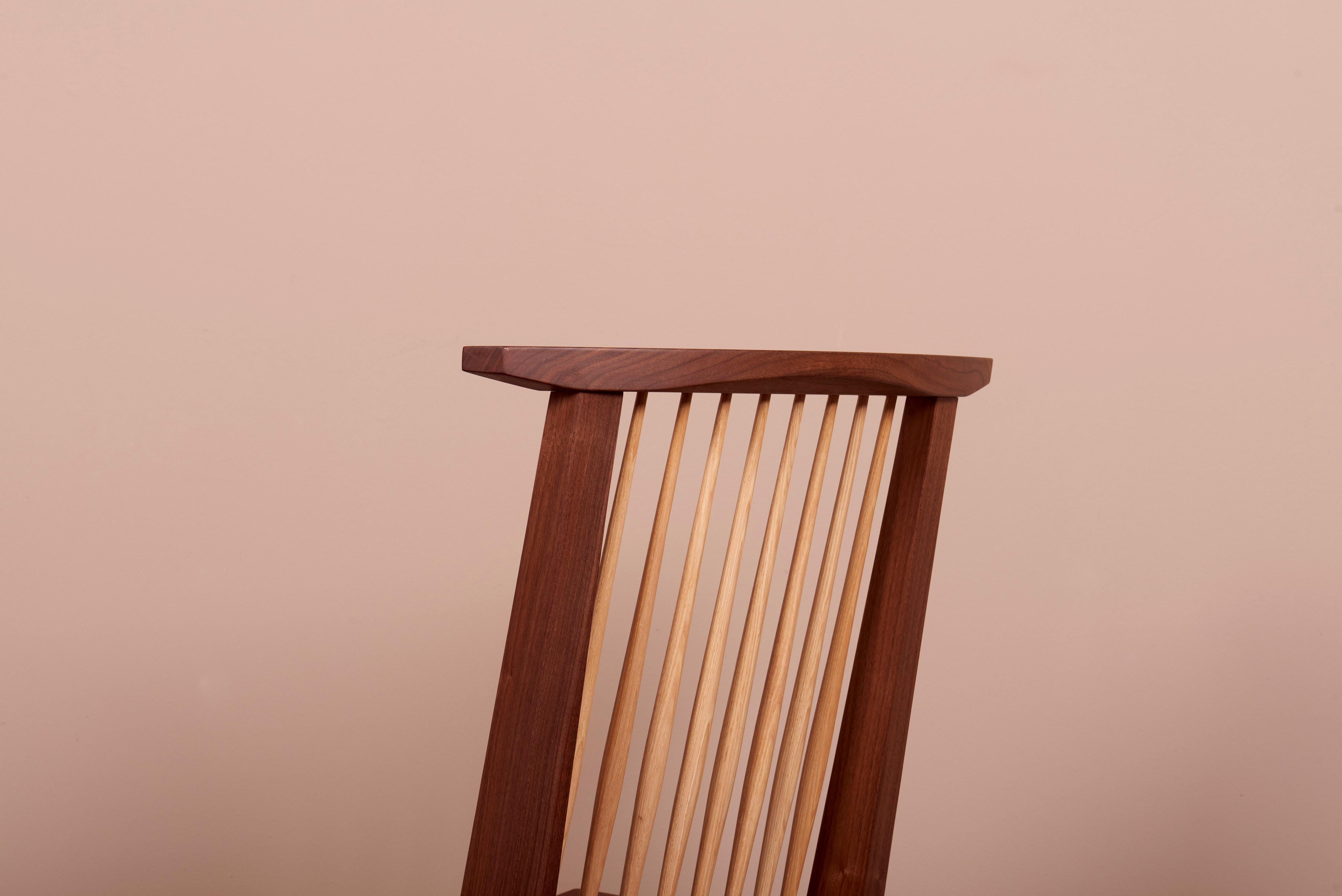 8 chaises de salle à manger Conoid de Mira Nakashima basées sur un design de George Nakashima en vente 7
