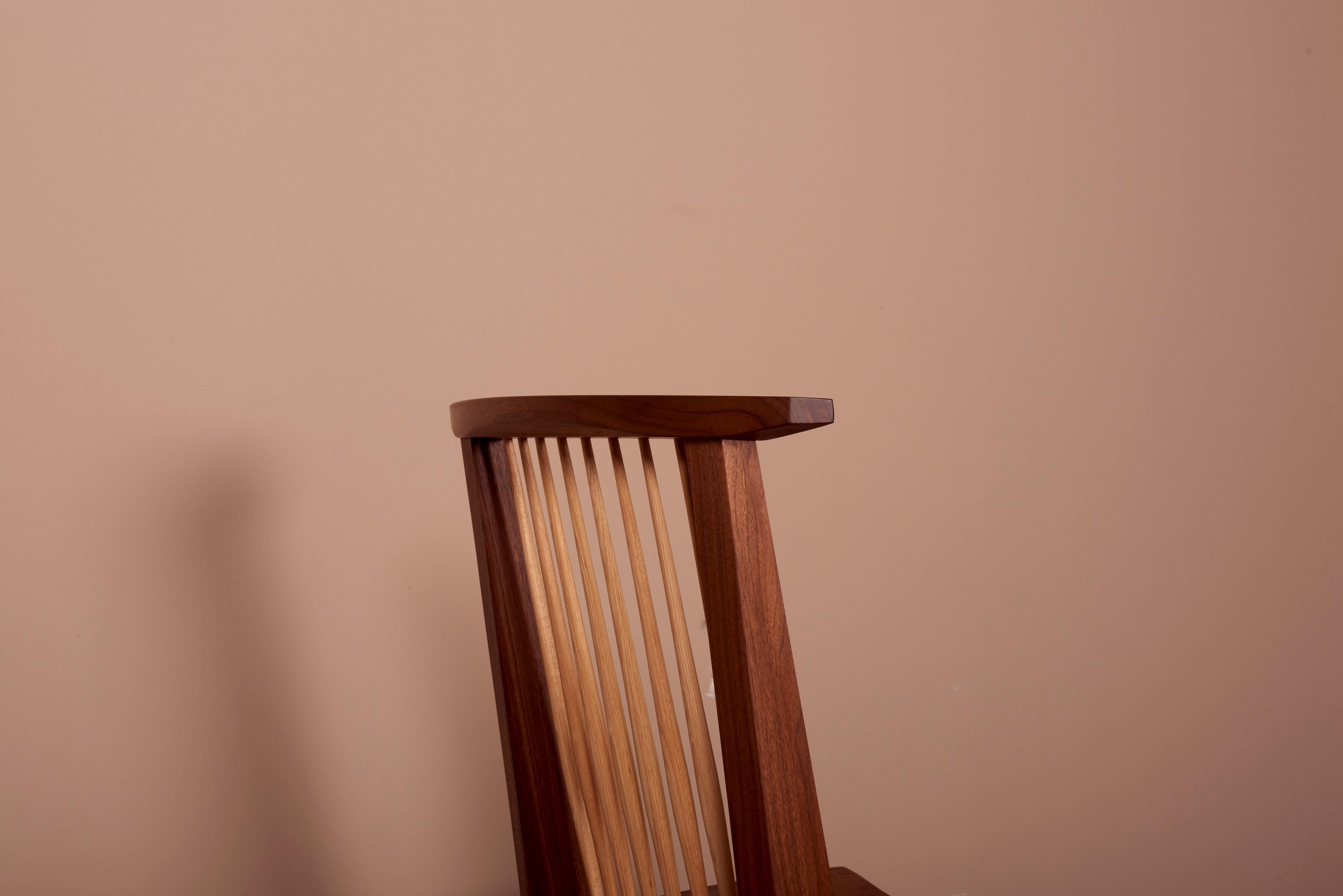 8 chaises de salle à manger Conoid de Mira Nakashima basées sur un design de George Nakashima en vente 12