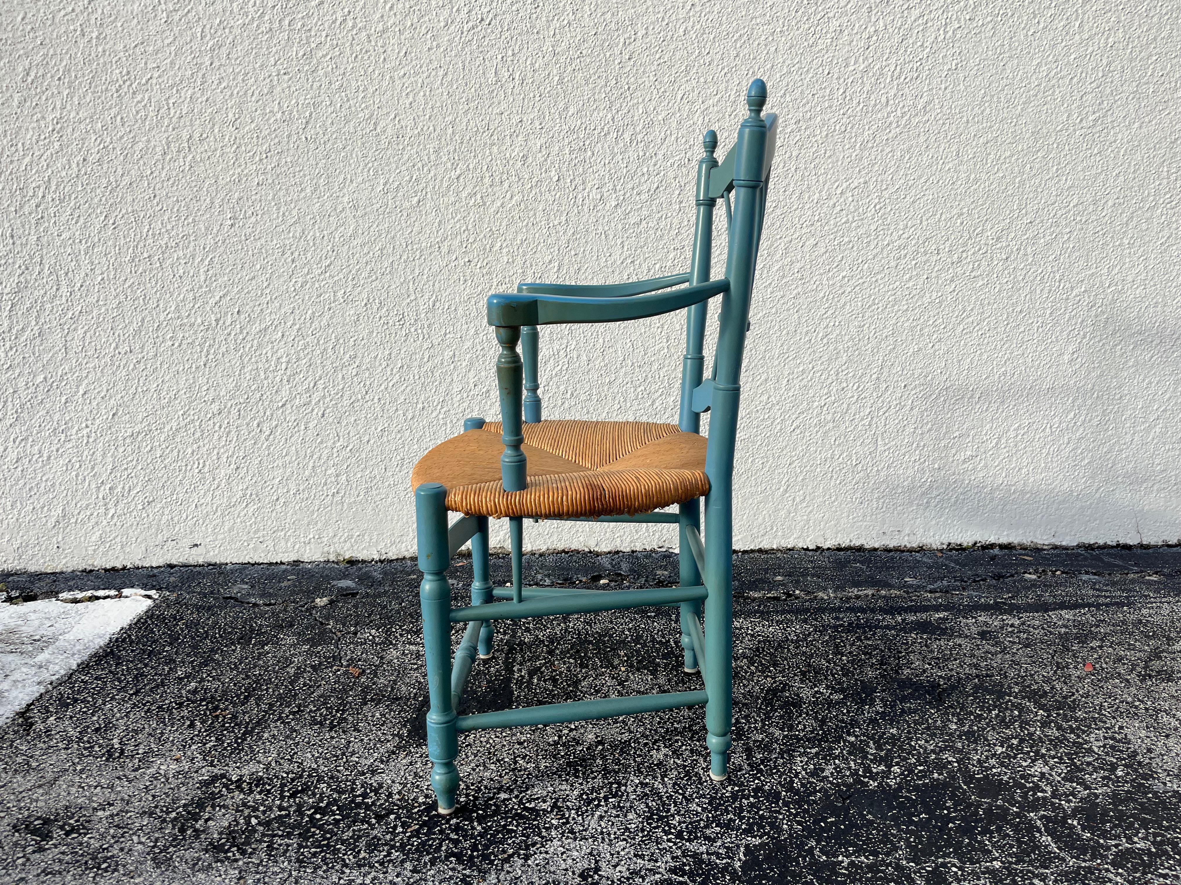 Ensemble de huit chaises à dossier en gerbe de blé, Rush en vente 10