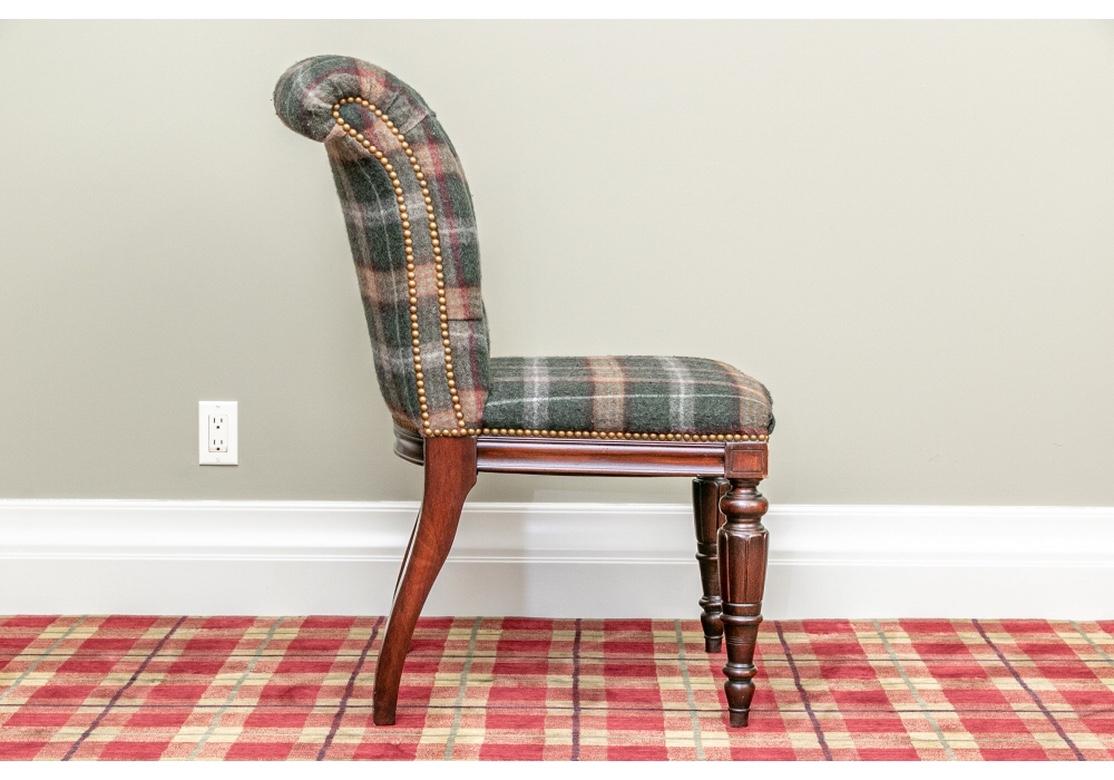 Set of Eight Custom Henredon Dining Chairs in Ralph Lauren Fabric 3
