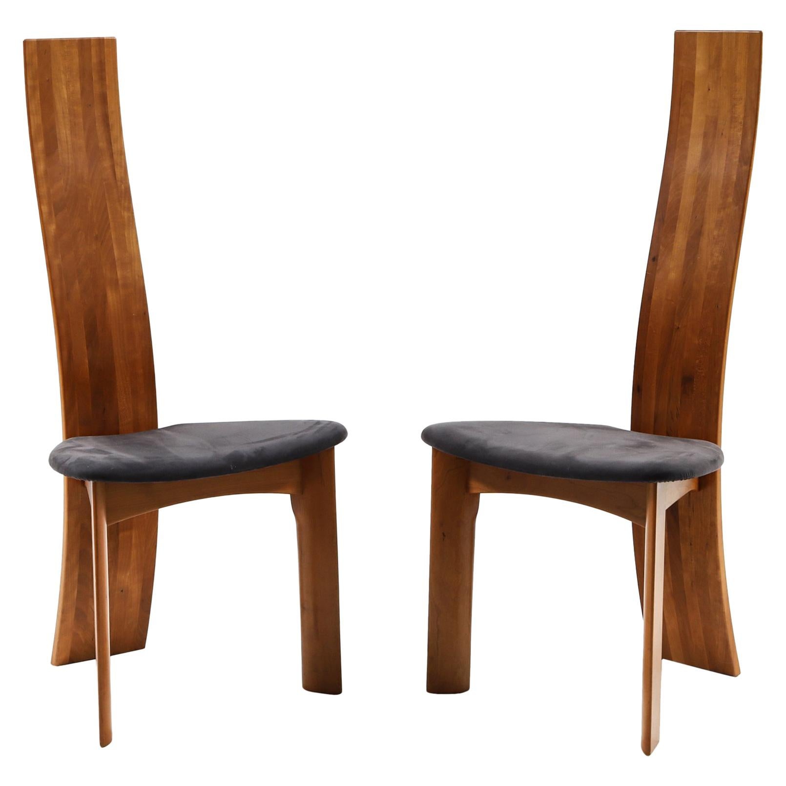 Set of Six Danish Cherrywood Dining Chairs by Bob og Dries Van Den Bergh
