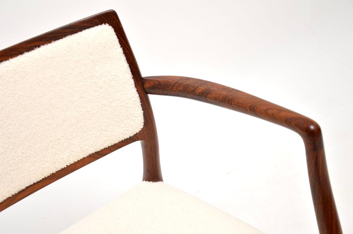 Set di otto sedie da pranzo danesi di Niels Moller in vendita 10