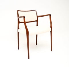 Conjunto de ocho sillas de comedor danesas de Niels Moller