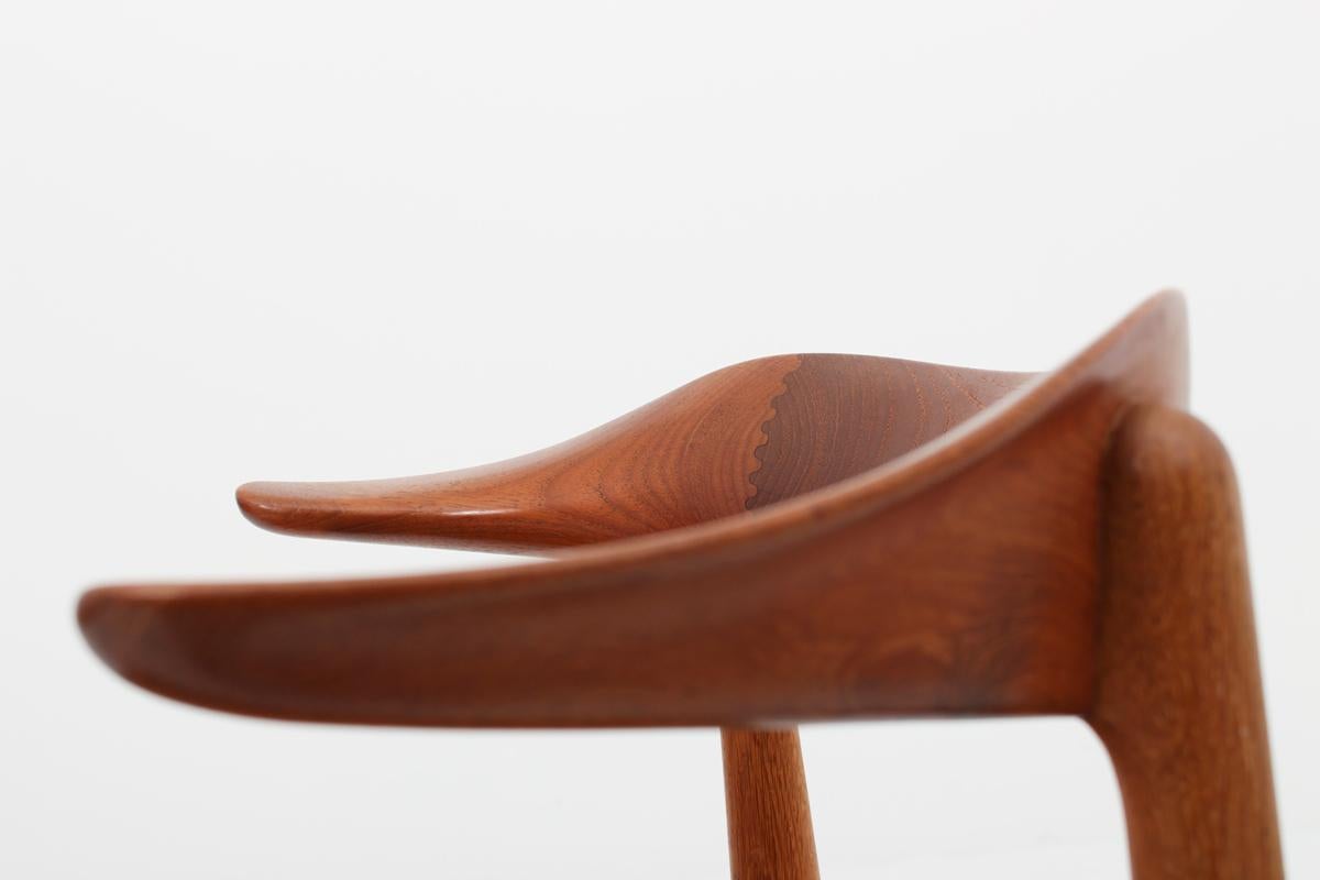 Ensemble de Huit Chaises de Salle  Manger Danoises Cowhorn Chair par Knud Faerch en vente 6