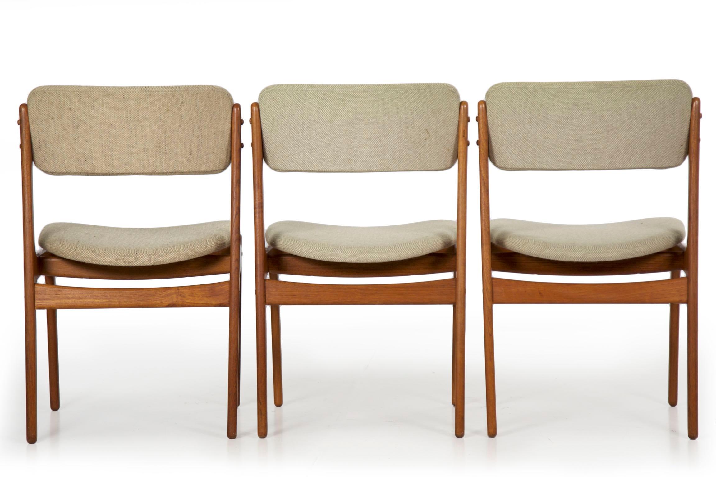 Set of Eight Danish Mid Century Erik Buch for O.D. Møbler Dining Chairs 6