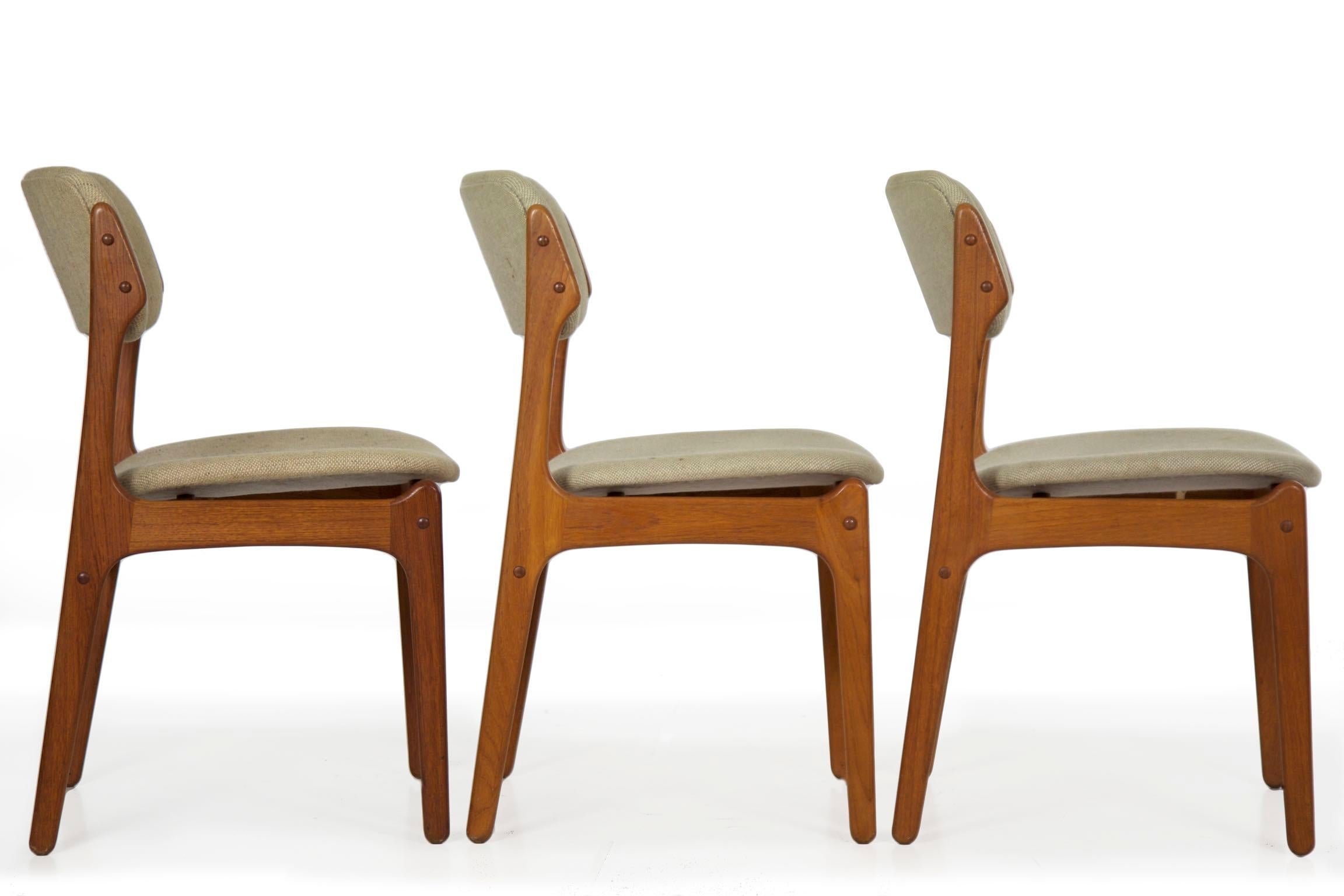 Set of Eight Danish Mid Century Erik Buch for O.D. Møbler Dining Chairs 7
