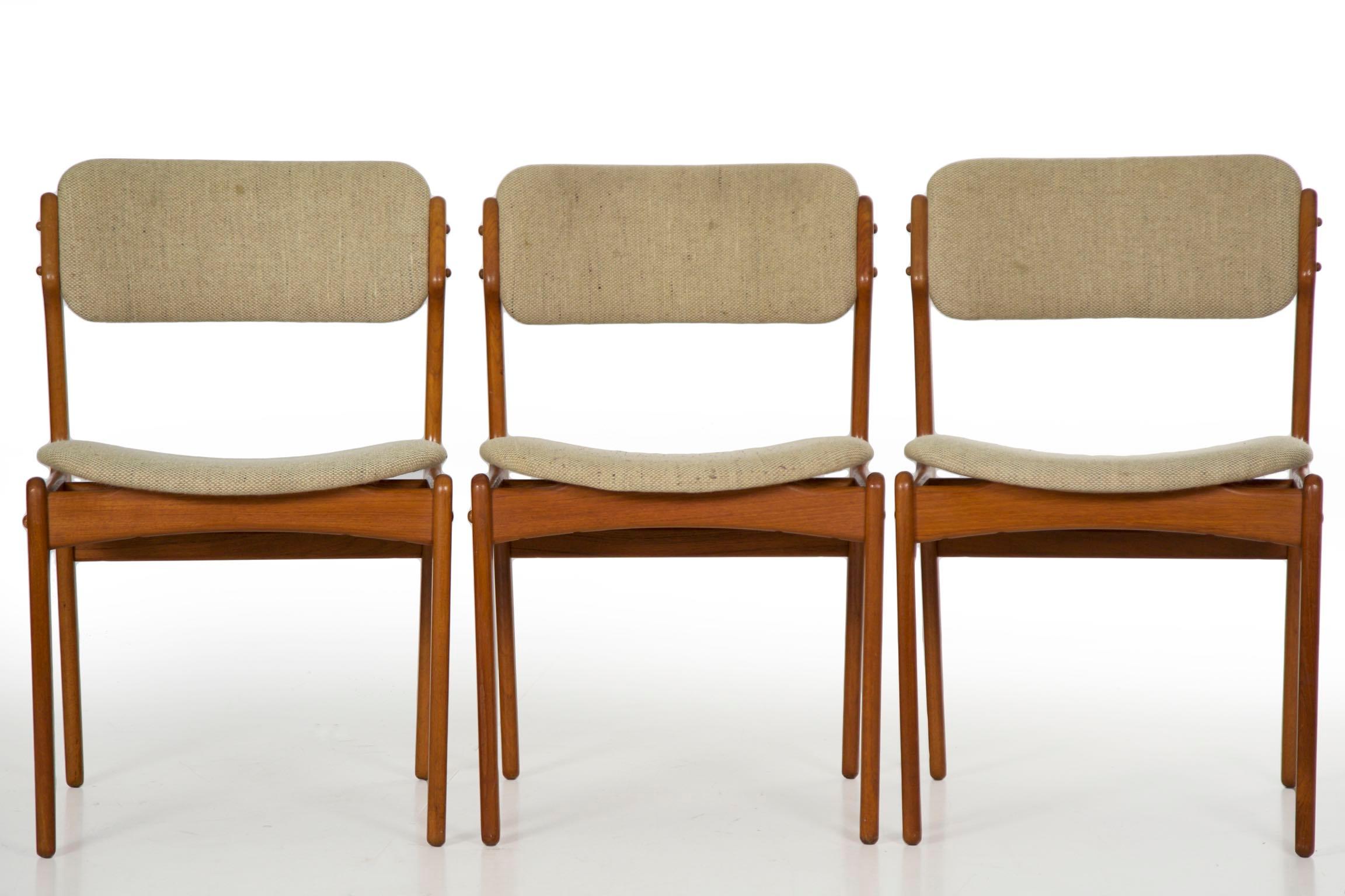 Set of Eight Danish Mid Century Erik Buch for O.D. Møbler Dining Chairs 10