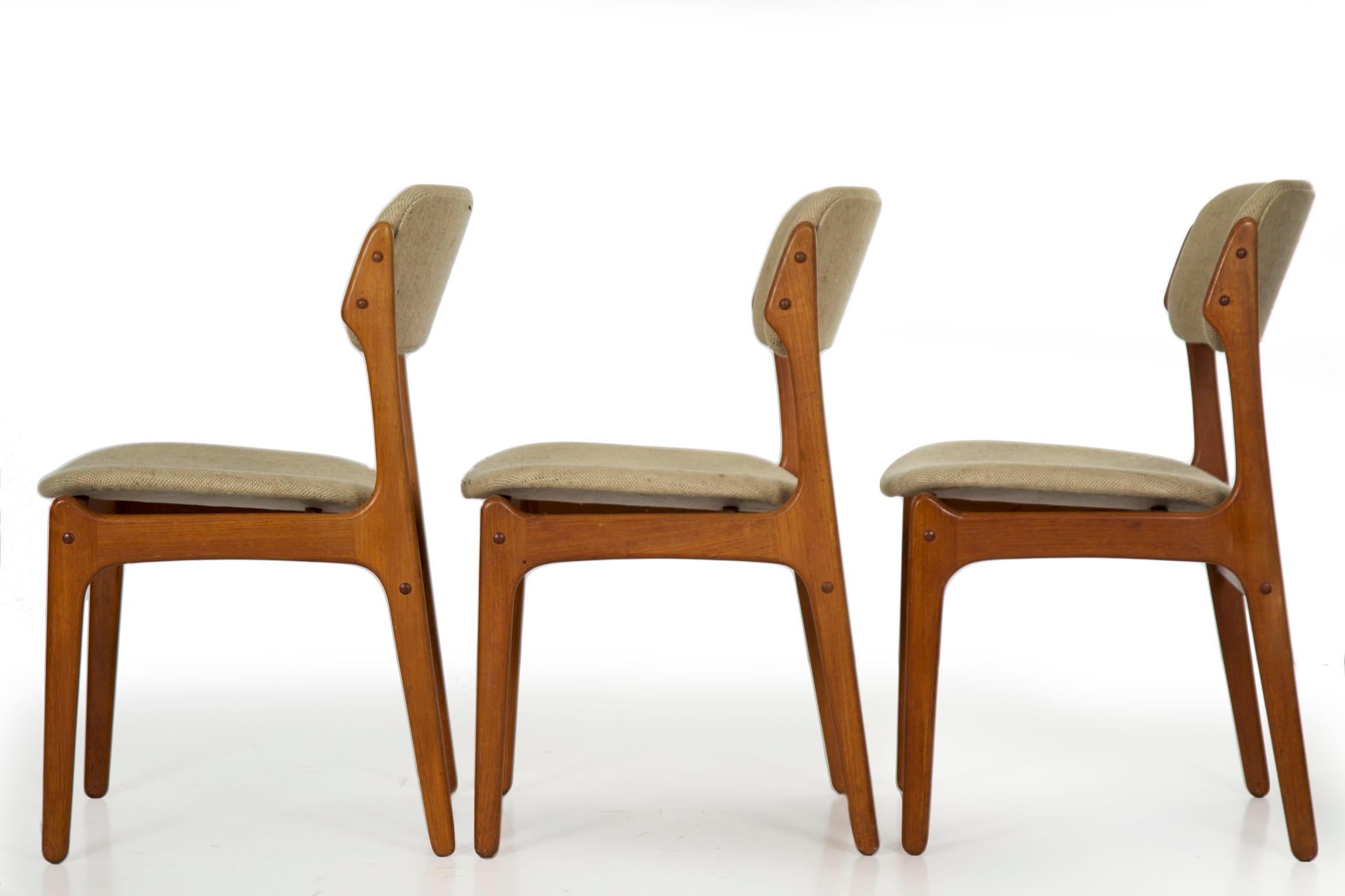 Set of Eight Danish Mid Century Erik Buch for O.D. Møbler Dining Chairs 11