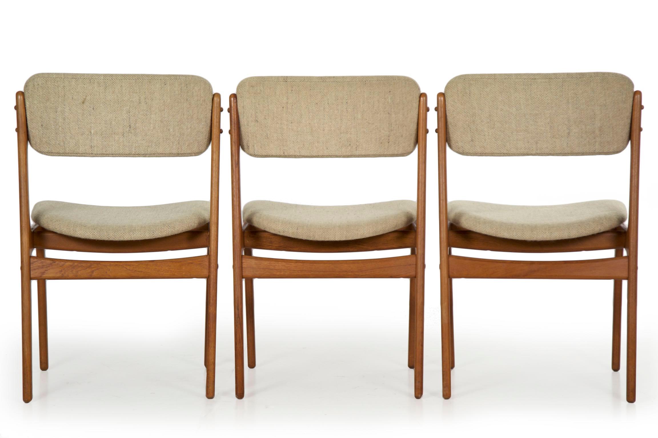 Set of Eight Danish Mid Century Erik Buch for O.D. Møbler Dining Chairs 12