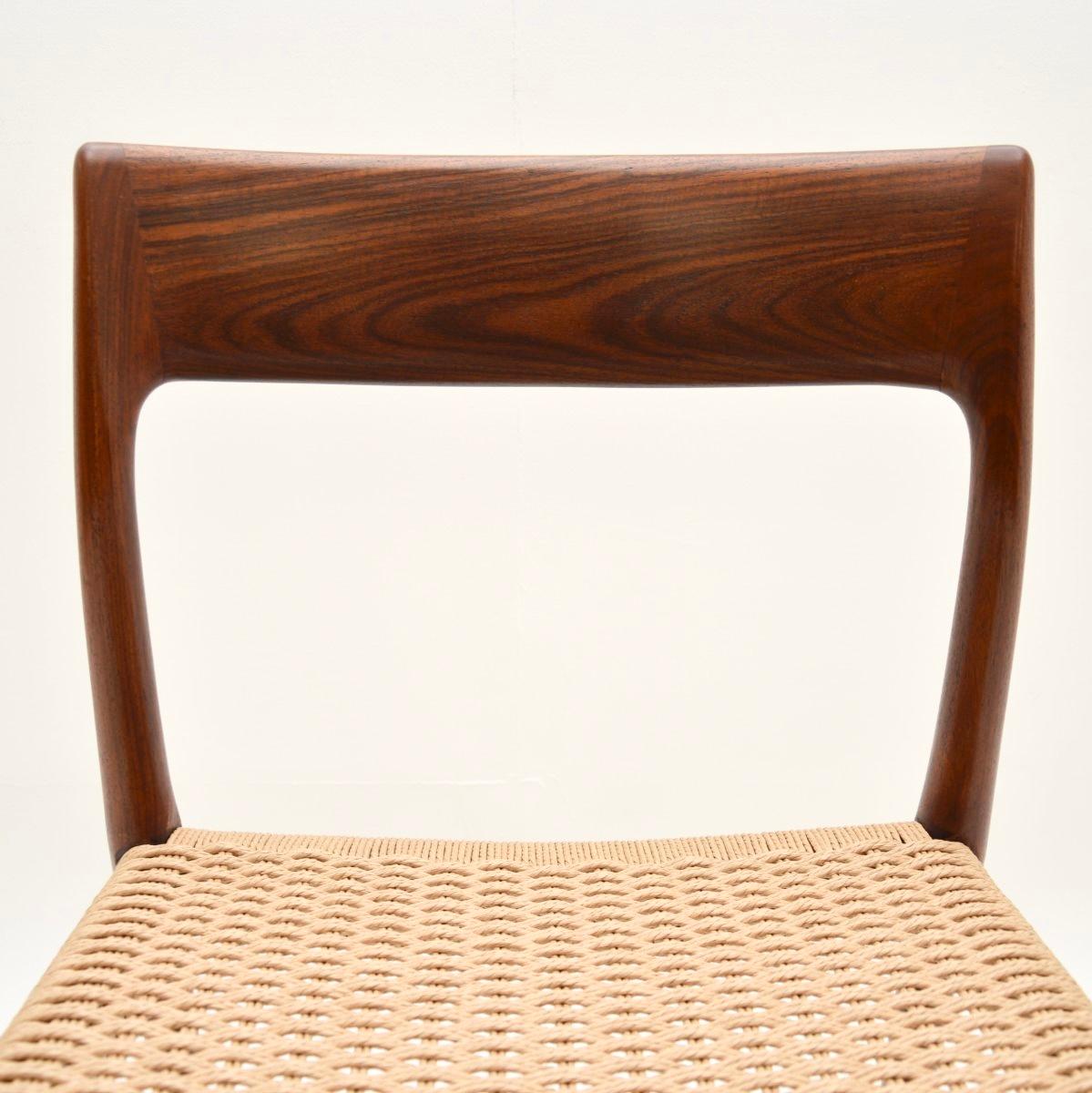 Set of Eight Danish Model 77 Dining Chairs by Niels Moller 5
